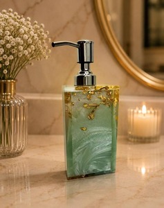 Distributeur de savon et porte-savon en résine de fournisseur indien pour salle de bain et décoration intérieure, disponible au meilleur prix du marché - Product Image 5