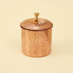 Premium 4-Piece Rose Gold Kitchen Storage Set Vintage Copper Metal Bread <b>Bin</b> And Tea Coffee Sugar Canisters With Airtight <b>Lids</b> - Product Image 4