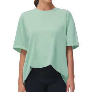 Women <b>V</b>-<b>Neck</b> Loose Fit White Cotton <b>T</b>-<b>Shirt</b> With Pocket Casual Short Sleeve Top Spring Summer Style - Product Image 3