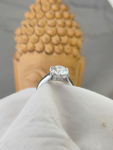 Anillo Unisex de Oro Blanco de 14k con Diamante Cultivado en Laboratorio IGI/GIA, Corte Vintage, para Boda/Compromiso, Regalo de Aniversario con Diamante Corte Pera - Product Image 3