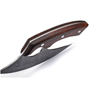 Premium Handmade Pizza Cutting Utensil Durable Steel Ergonomic Comfortable Handle Design For OEM Damascus Steel Pizza Axe - Product Image 3