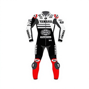 ชุดจั๊มสูทหนังวัว/หนังจิงโจ้ MotoCP Ramaha Racing พร้อมระบบป้องกันขั้นสูงสำหรับสนามแข่งและถนน ตัดเย็บตามสั่ง - Product Image 1