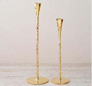 Candelabro de Metal Dorado, Forma Cilíndrica, Decoración para el Hogar - Product Image 3