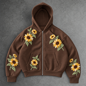 Sudaderas con Estampado de Planetas, Diseño Cósmico, con Capucha y Cierre Frontal, Ropa Informal, Atuendo para Festivales, Detalles Decorativos, Colecciones Minoristas - Product Image 6