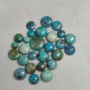 Natural Turquoise Octagon Geometric Cabochon Loose Gemstone Polished Flat Back Jewelry Stone Wholesale Supply - Product Image 2