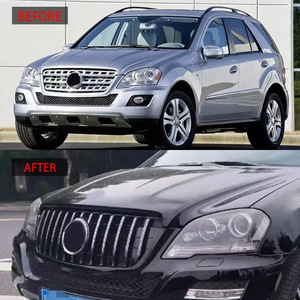 Nouvelle calandre avant de style GT pour <span class=keywords><strong>Mercedes</strong></span> <span class=keywords><strong>ML</strong></span> Class W164 2009 2011, matériau ABS, remplacement direct - Product Image 4