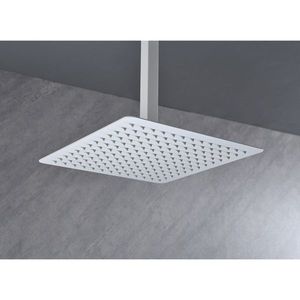 Soffione Doccia Quadrato ad Alta Pressione da 16 Pollici in Acciaio Inossidabile 304 con Ugello Autopulente per Copertura Totale del Corpo - Accessorio per Cabina Doccia - Product Image 2