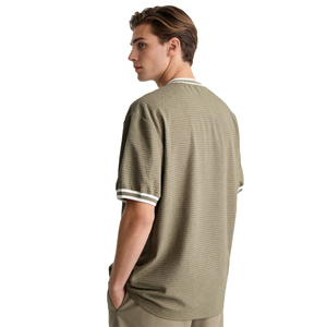 Camisetas de punto unisex de algodón 100% orgánico de alta calidad para hombre 2026 - Manga corta, ajuste holgado, transpirables y de secado rápido - Product Image 1
