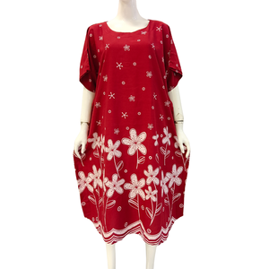 Vêtements de nuit décontractés pour femmes, kaftan court, confortable à porter au quotidien, fabriqué en tissu rayonne, respirant et confortable. - Product Image 3