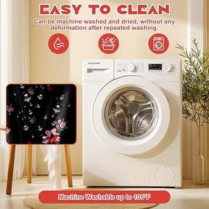 Cape de Coiffure pour Adultes - Cape de Salon pour Femmes avec Nœud Cerise Adorable, Résistante à l'Eau, Écologique, de Haute Qualité, avec Clip - Product Image 5