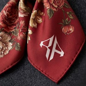 New High Quality Wholesale Women's <b>Square</b> <b>Scarves</b> 100% <b>Silk</b> Material Premium Solid Muslim Outdoor Use Custom Logo - Product Image 3