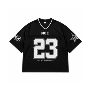 Custom Sublimation Team Uniform American Football Jersey Black Mesh V Neck Athletic Fit With Large Number Personalised Print OEM - Product Image 3