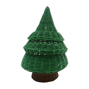 Cesta de Mimbre Tejida a Mano de la Mejor Calidad para Árbol de Navidad, Cajas de Almacenamiento para Regalos de Navidad, Estilo Vintage, la Mejor Opción para Regalo de Navidad - Product Image 3