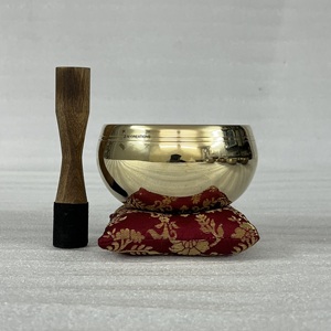Cuencos Tibetanos de Latón Brillante Personalizables de Alta Calidad, Cuenco de Sonido para Meditación con Acabado Espejo, Estilo Budista - Product Image 5