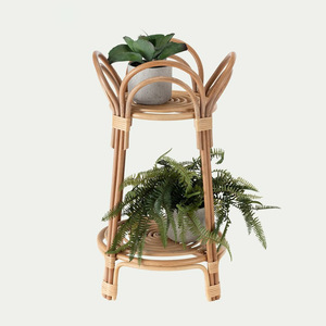 Soporte de mimbre para plantas y flores, centro de mesa para el hogar y jardín, soporte para macetas de caña sostenible, gran oferta - Product Image 6