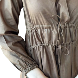 Nuevo Diseño, Vestidos Casuales Transpirables para Mujer, Cuello en V, Color Sólido, Tallas Grandes, Logotipo y Colores Personalizables - Product Image 6
