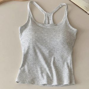 <b>Ribbed</b> Tank Top Women <b>Vest</b> Comfortable H-Shaped Back Tank Tops Elastic Thin Slim Design Camisole Tops Casual Wear - Product Image 5