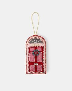 Adorno de Casa de Jengibre con Cuentas, Decoración Colgante para Árbol de Navidad - Product Image 3