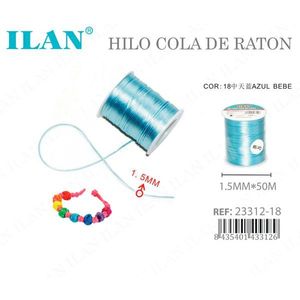 อิลัน ฮิโล โคลา เดอ ราตัน 1.5 มม. x 50 ม. สีฟ้าเบบี้ - Product Image 3