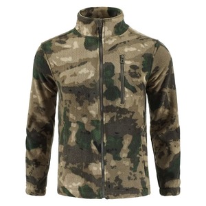 Polar Fleece Men's Outdoor <b>Thermal</b> Jacket with Zipper Pocket Waterproof Breathable Reflective Hooded Winter - Product Image 5