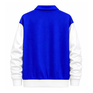 Custom Zeta Phi Beta Sorority Windbreaker embroidered logo blue & <b>white</b> Casual Style for female with polyester lining - Product Image 3