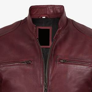 Chaqueta marrón con logotipo personalizado de alta venta para hombre, chaquetas de cuero vintage para hombre, chaqueta de alta calidad para invierno, ropa de calle. - Product Image 5