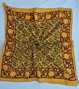 Pañuelo para la cabeza con estampado artesanal al por mayor, pañuelo para el pelo estilo bohemio, diadema de algodón, pañuelo para el pelo estilo vintage, hechos a mano - Product Image 1
