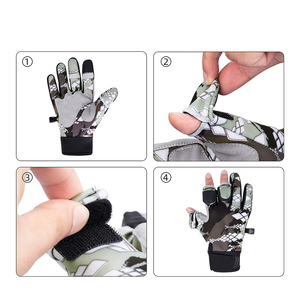 Ultimate Comfort Fishing Gloves Made of Quality Neoprene <b>Material</b> Flexibility Breathable Custom Color Fishing Gloves - Product Image 2