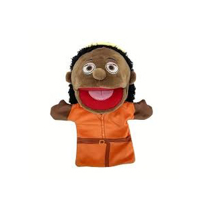 Marioneta de peluche con camisa azul a rayas y bordado de lagarto verde, juguete de peluche suave para niños de 2 a 4 años, unisex - Product Image 2
