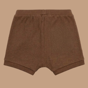 <b>Cot</b> & Candy Organic Short Sleeve Bodysuit with Drawstring Shorts for Summer-Chocolate Color - Product Image 5