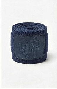 Bande de soutien pour poignet en cachemire bleu marine KLT, antidérapante, réglable avec fermeture auto-agrippante pour la musculation et le fitness professionnel - Product Image 6