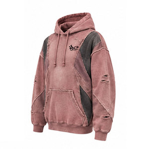 Sudaderas con capucha para hombre, estilo desgastado, tela lavada, diseño moderno, ajuste cómodo, perfectas para uso casual y actividades diarias. - Product Image 4