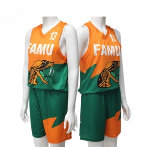Professional Made Basketball Uniform Factory Manufactured Sports Wear Soft <b>Fabric</b> 100% Polyester Basketball Uniforms Hot Sale - Product Image 6