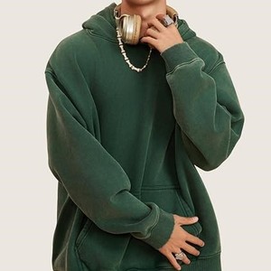 Sudadera con Capucha Unisex con Bolsillo Frontal y Logotipo, Ropa Casual de Invierno, Corte Holgado, Material de Felpa 100% Algodón, Anti-Pilling, Sudadera con Capucha OEM - Product Image 5