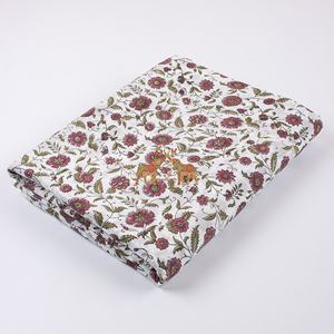 Tela de Kimono Ligera de Alta Calidad con Estampado a Mano, Nuevo Diseño Floral Suave para Ropa y Bolsos de Niños - Product Image 4