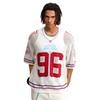 Maillots et T-shirts personnalisés pour hommes avec logo imprimé, en maille respirante à séchage rapide, pour sports : Hockey, Basketball, Football, Baseball