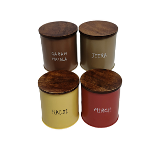 Elegantes Recipientes de Cocina de Metal Latón, Juego de Recipientes para Almacenamiento de Alimentos con Tapa Dorada, Artículo Árabe Hecho a Mano - Product Image 2