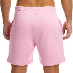 Pantalones Cortos de Felpa para Hombre con Logotipo Personalizado, Cintura Elástica, 100% Algodón, Lisos, con Cordón Ajustable, Estilo Urbano, Diseño Sólido, OEM - Product Image 5