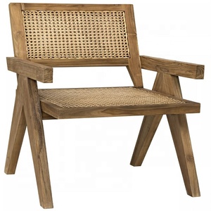 Chaises de salle à manger modernes, écologiques, durables, faites à la main, à dossier haut, en rotin capitonné, pour la maison, le bureau, l'appartement, l'atelier - Product Image 1