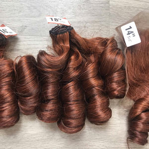 Meilleur Prix Bundle Closure Vietnamien Humain Cru Vierge Cheveux Direct En Gros SDD Bouclés Couleur Personnalisée Type de Trame de Cheveux Armure de Cheveux - Product Image 1