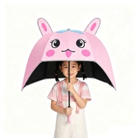 Nouvel Parapluie Enfant Personnalisé à Motif Dessin Animé, Parapluie Casque à Ouverture et Fermeture Manuelle avec Motif Animal 3D