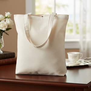 Customized Logo Organic Cotton Plain Canvas Tote Bag | Biodegradable Recyclable Shopping <b>Handbag</b> Storage & Promotion Wholesale - Product Image 1