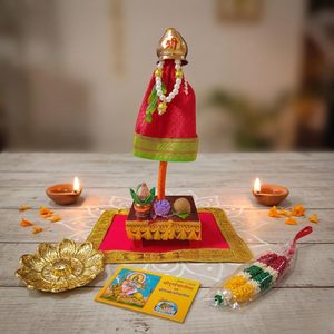 Decoración Festiva de Plástico para Mesa Gudhi Padwa |   Regalo Gudi Padwa Indio de Alta Calidad con Diseño Art Deco - Product Image 4