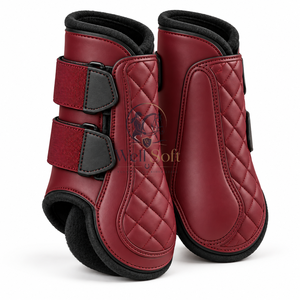 Bottes de protection pour chevaux, dotées de matériaux de qualité, d'un ajustement confortable et de fermetures pratiques pour l'entraînement. - Product Image 6