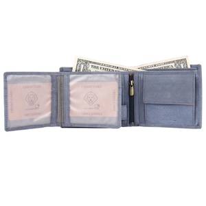 Portefeuille pour homme en cuir véritable de haute qualité avec un design fin pour les voyages d'affaires et une utilisation quotidienne - En vente - Product Image 5