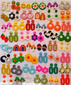Resin Crafts Best Latest Design Handmade Resin Fashion Accessories Wholesale Exports <b>Top</b> Manufacturer Hoop <b>Earrings</b> - Product Image 5