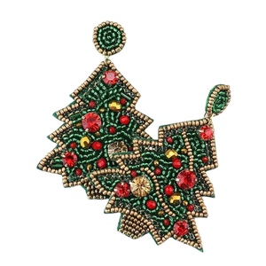 Handmade Beaded Embroidery Stylish Heart Drop <b>Earring</b> Beautiful Fancy New Design Luxury Trendy Cute Latest <b>Top</b> Hiba Enterprises - Product Image 4