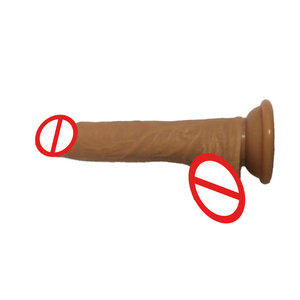 Dildo realista suave negro de silicona líquida, tapón anal impermeable con ventosa, juguete sexual manual para adultos, venta al por mayor - Product Image 6