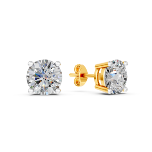 Boucles d'oreilles en or massif 14K 9K 10K 18K avec diamants de laboratoire certifiés IGI, fabricant de bijoux fins éthiques RJC ODM OEM, vente en gros EA501914 - Product Image 4