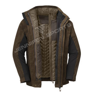 Veste de chasse en laine pour homme sur mesure, respirante, en toile de coton ciré à 100 %, grande taille, style décontracté - Product Image 4